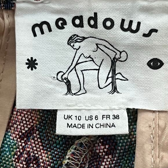 Meadows Tapestry Floral High Waisted Pants Size 6 Cottagecore Statement - Picture 7 of 7